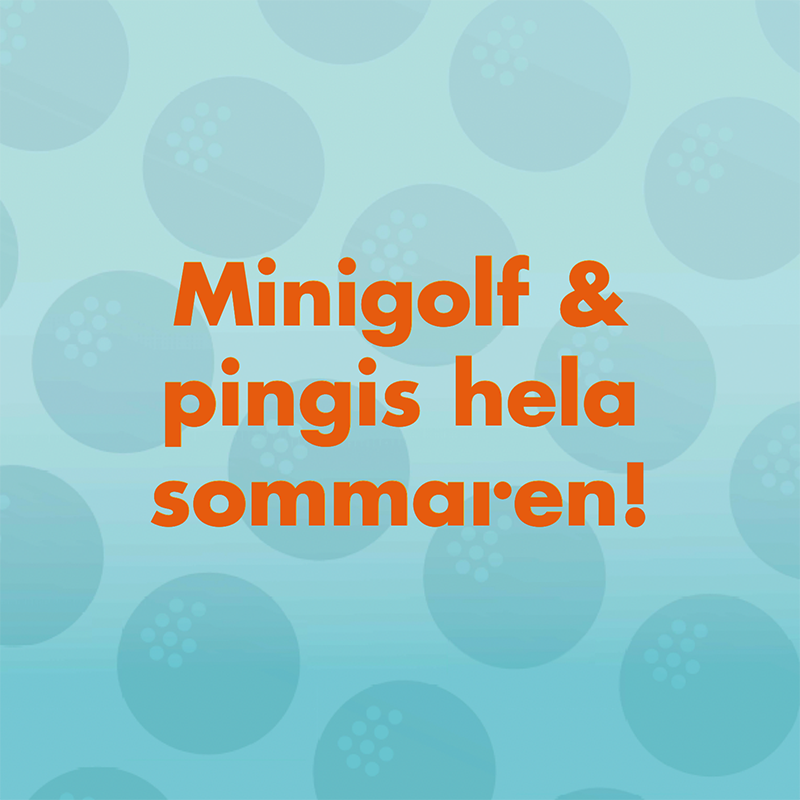 Spela minigolf och pingis gratis hela sommaren!