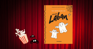 Vi visar korta filmer som bygger på böckerna om "Lilla Spöket Laban" av Inger och Lasse Sandberg.